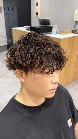 【ミニモ限定‼️】ミニモメンズカット+波巻きパーマ(メンズパーマ/波巻きパーマ/スパイラルパーマ/スペインカール)