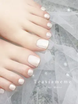 Foot nail👣🫧【オフ無料✨】ワンカラーorオプションでマグネットやミラーに変更OK♪