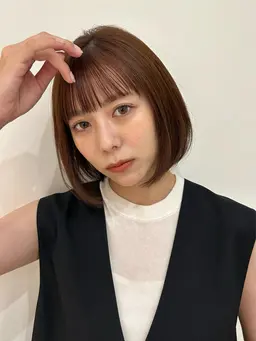 🌨前髪のパックリ割れ解消🌨【前髪カット＋クロスパーマ】