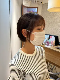 プツッと可愛い♡ショートボブ✨