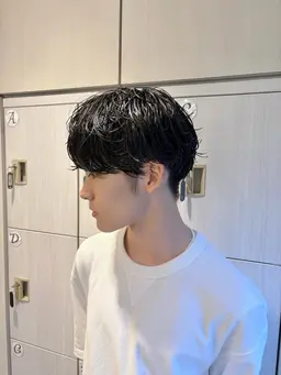 🟢【🇰🇷色気×雰囲気 ラフさで魅せるシャドウパーマ🇰🇷】メンズカット➕シャドウパーマ¥12210→¥5500