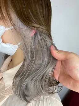 ✨人気No.1✨インナーカラー[ブリーチ1回]+似合わせカット+水素トリートメント💈