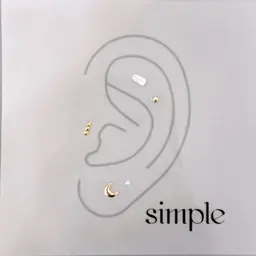 💎耳つぼジュエリー両耳10粒💎 【Simple】