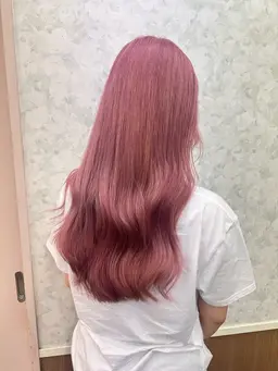 ケアブリーチ2回+オンカラー+カット+前処理