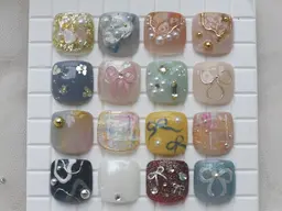 🍒【FOOT👣定額ネイル】🍒フィルイン施術〔オフ無120分/オフ有150分･初回他店オフ無料〕