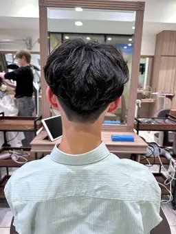 カット+メンズパーマ（ベーシックパーマ）※施術時間2時間前後 部分パーマも可◎