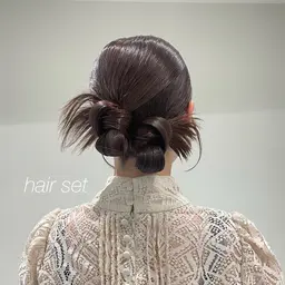 🎀ヘアセット🎀成人式の2次会などイベント前に♡お時間のリクエストはInstagramのDMにて承ります！