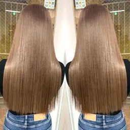 🩵本場スキルで新宿初上陸🩵ワンカラー＋【ミディアム向け】韓国エクステ(毛質持ち9​〜​12ヶ月)80本​〜​🌈✨