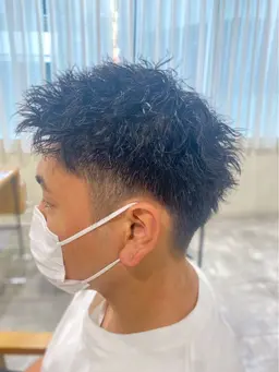 カット✂️+メンズパーマ🧑🏻🦱𖦹