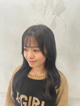 カットなし前髪ストレートパーマ（縮毛矯正）