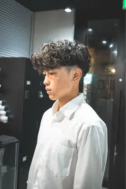 メンズカット+(プードルorスペイン)パーマ