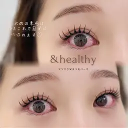 【&healthy】👑最新技術★LEDエクステ×パーマ/フラットラッシュ100本¥8980円🤫