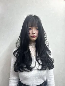 ✨Armonyブランド👑最先端！！トレンド韓国風コテ巻き風パーマ(カット×トリートメント)