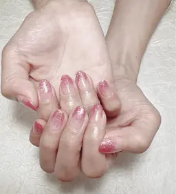 ハンドネイル【新規オフ込み】キラキラ✨フラッシュネイル✨