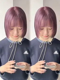 [3,4月限定]🌷卒業生限定🌷︎Wカラー（ブリーチ1回＋高保湿艶カラー）