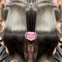 ダメージレス縮毛矯正✨クセや広がりが気になる方、多毛な方は縮毛矯正オススメです⭐️朝のスタイリングが楽になります✨