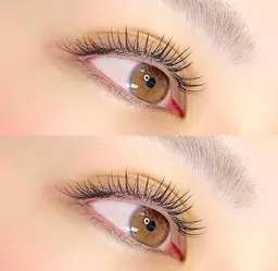 上がりにくいまつ毛の方募集中です!まつ毛パーマとまつ毛エクステのセットメニュー