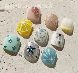 ミニモ限定⭐️foot、親指アートのみコース⭐️新規オフ込み¥7300