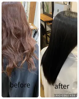 ヘアカラー　ミニモ限定！シャンプーブロー込み！