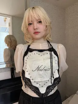 【期間限定】リタッチブリーチ＋オンカラー　¥4,000✨🫧‼️