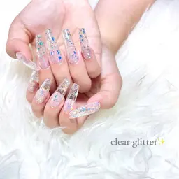 【ミニモ限定SALE 】✨LA発アプレ10本長さ出し✨ワンカラー・グラデ・ラメグラ💅【M size/Gnl X】