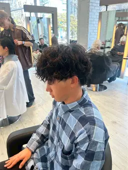 波巻きパーマ＋カット付き