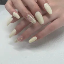 💅hand チップ長さだしシンプル