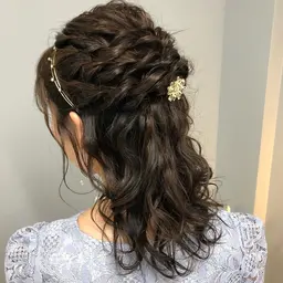 💛お出かけ前にぜひ💛お洒落ヘアセット（巻きorアップスタイル）＋前髪カット