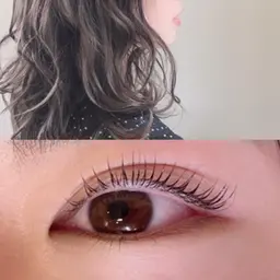 《平日来店限定》似合わせまつげパーマorフラットラッシュ120本＋カラー＋薬剤除去トリートメント