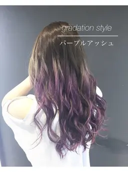 【👾ミニモ学割👾】グラデーションカラー(1ブリーチ)+トリートメント ※追加ブリーチ+¥1,100