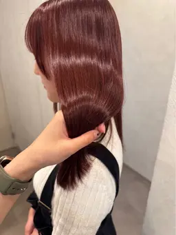 【平日限定クーポン🪿】【内部補修トリートメント付き】【透明感カラー＋カシミヤトリートメント🩰🧁】