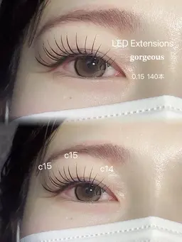 【LEDマツエク140本🖤】コーティング付き*.+ﾟ