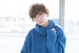 小顔デザインカット+透明感カラー