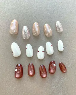 【初回オフ無料】《2月限定》Valentine design…❤︎ ベースカラーはマグネット/上品/大人可愛いデザイン