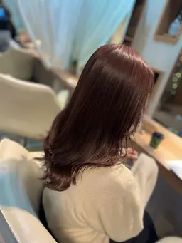 🫧ミニモ限定🫧レイヤーカット+艶カラー+髪質改善トリートメント ¥11550→¥8800