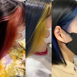 インナーカラー/アンブレラカラー🌟ブリーチ1回+カラー🌟トリートメント