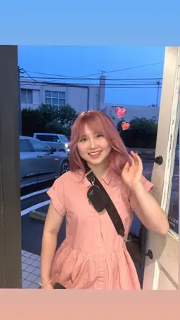 ブリーチ有りリタッチ(2〜5cm)+オンカラー🍒