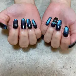 オフあり🍭マグネットネイル🧲🩵