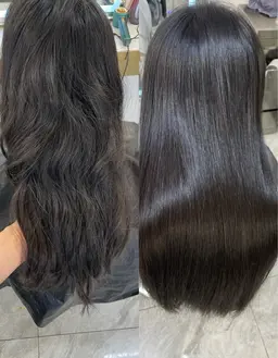 毛先カット+うるツヤ縮毛矯正+トリートメント