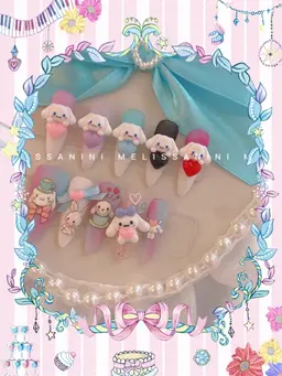 🐇キティ、サンリオ、ウサギ、キャラクターなどパーツつけ放題🐻(ソフトジェルオフ込み)