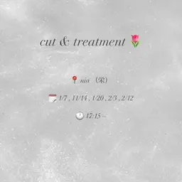 カットモデル+クイックトリートメント🪄 ⚠️17:15~