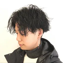 メンズカット+パーマ ¥11000