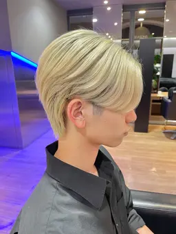 【襟足の浮き癖に❗️】メンズカット+ダウンパーマ