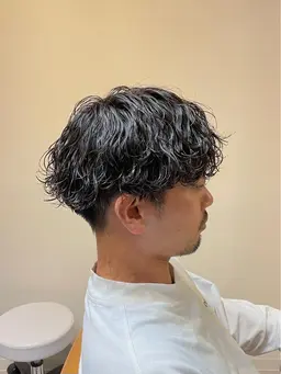 メンズカット+パーマ（波巻き、ツイスパ、シャドウ）