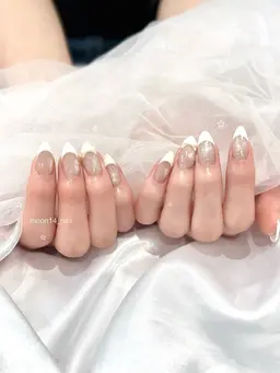 【minimo限定】フレンチネイル🕯パーツ･デザイン代別途 パラジェル使用𓂃꙳⋆