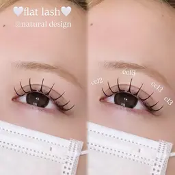 まつ毛エクステ 🎀フラットラッシュ100本🎀