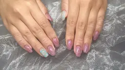 自爪10本アートし放題(時間内)(パーツ別料金）8000