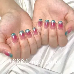 【初回ソフトジェルオフ無料】 【自爪】 ★2023大人気チークネイル(持ち込みデザイン)