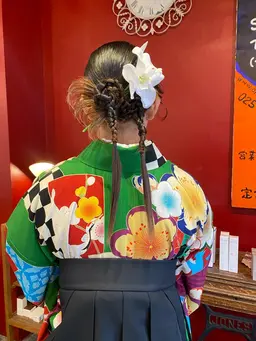 卒業式ヘアセット＋着付け