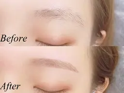 学割U24🎓《ナチュラル眉🌱》美眉アイブロウWAX＋間引き (メイク込)